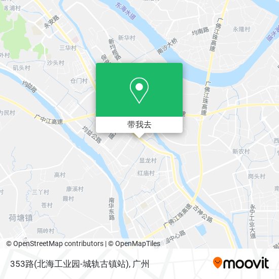 353路(北海工业园-城轨古镇站)地图