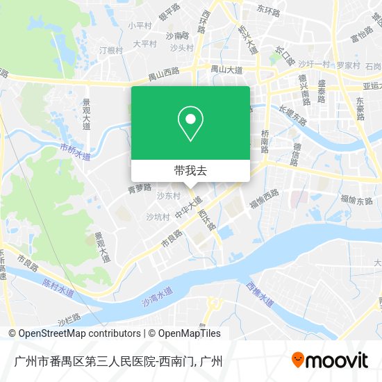 广州市番禺区第三人民医院-西南门地图