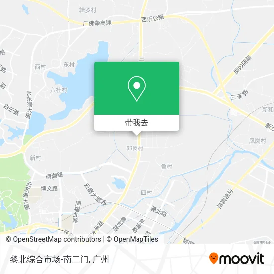 黎北综合市场-南二门地图