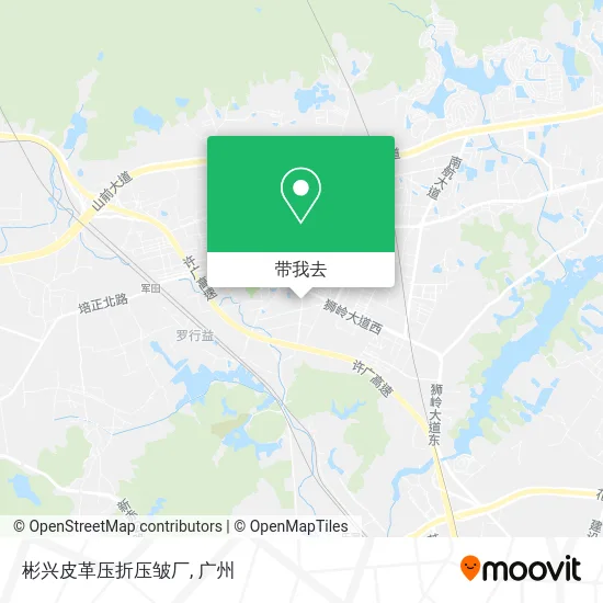 彬兴皮革压折压皱厂地图