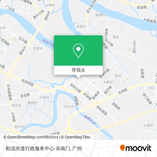 勒流街道行政服务中心-东南门地图