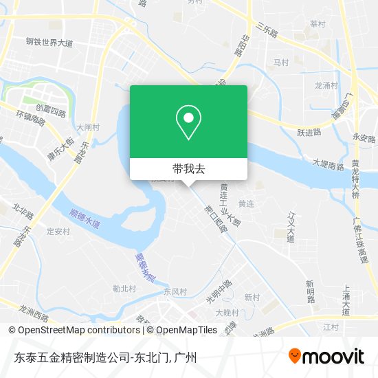 东泰五金精密制造公司-东北门地图