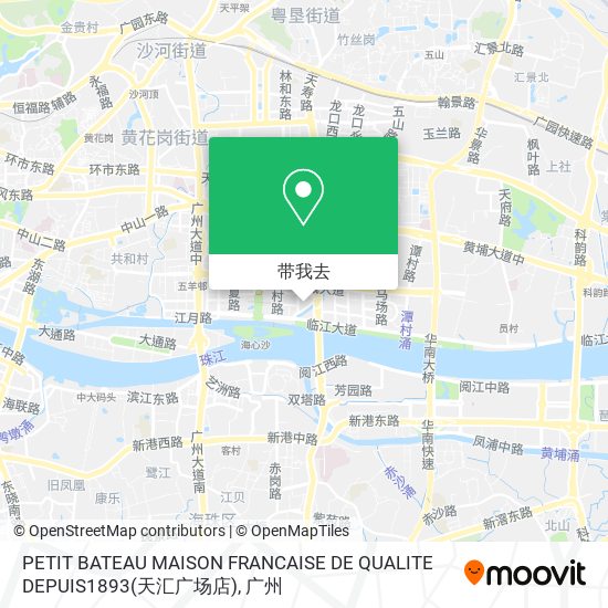 PETIT BATEAU MAISON FRANCAISE DE QUALITE DEPUIS1893(天汇广场店)地图