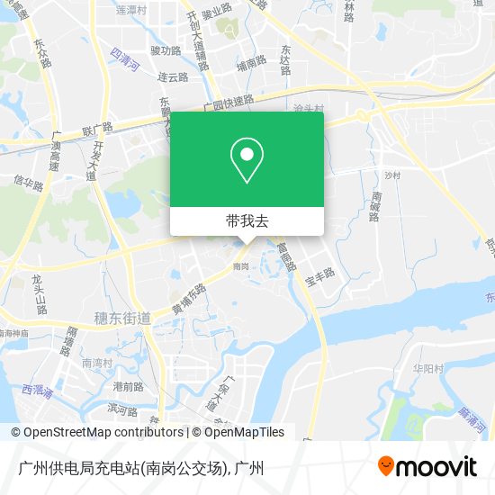 广州供电局充电站(南岗公交场)地图