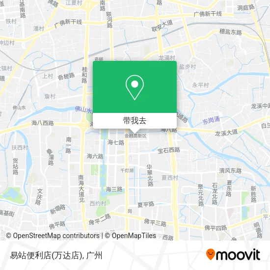 易站便利店(万达店)地图
