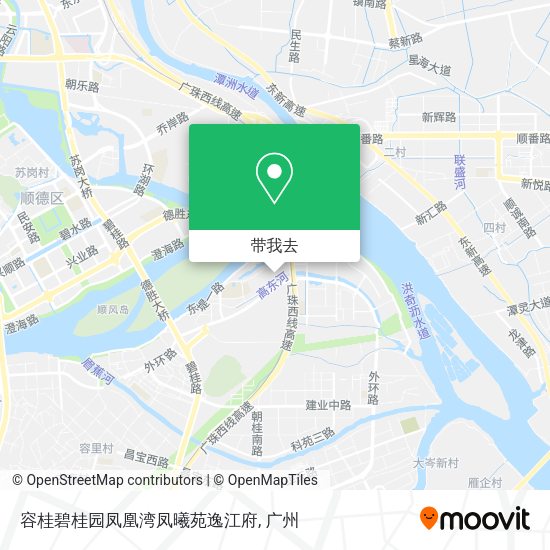 容桂碧桂园凤凰湾凤曦苑逸江府地图