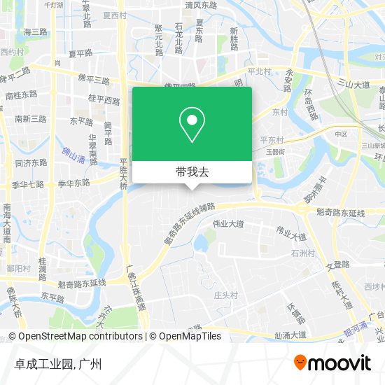 卓成工业园地图