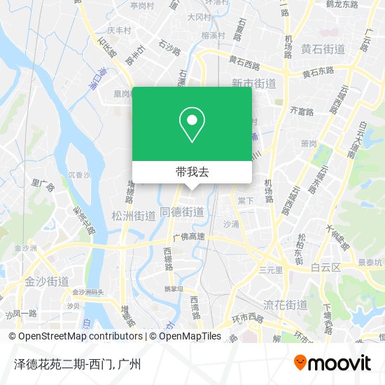 泽德花苑二期-西门地图