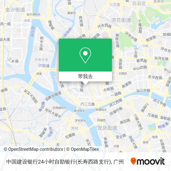 中国建设银行24小时自助银行(长寿西路支行)地图