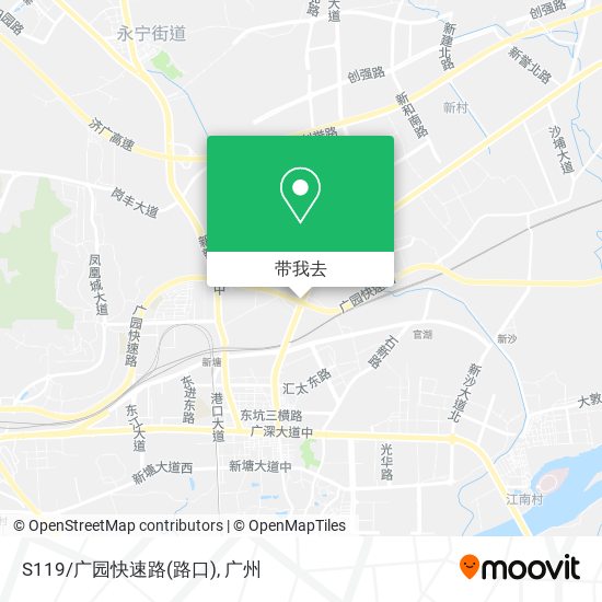 S119/广园快速路(路口)地图