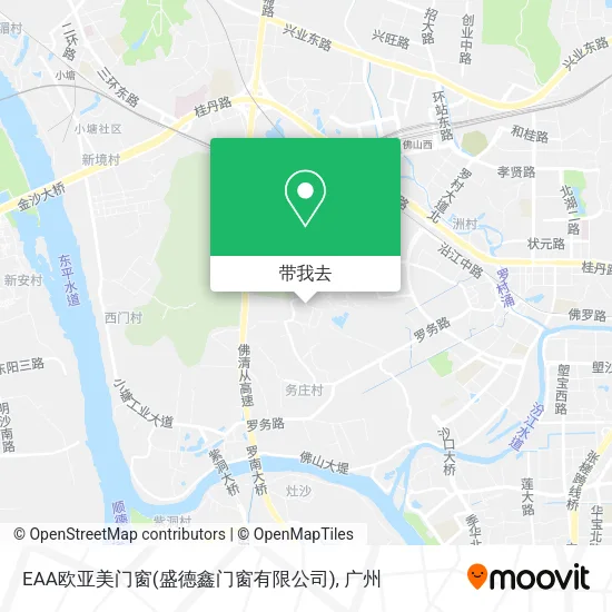 EAA欧亚美门窗(盛德鑫门窗有限公司)地图