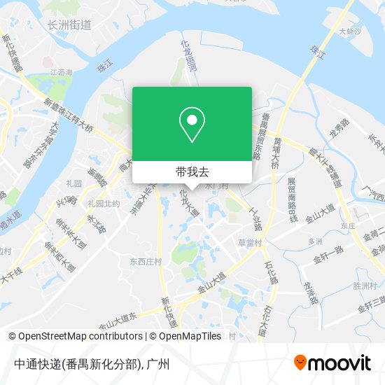 中通快递(番禺新化分部)地图