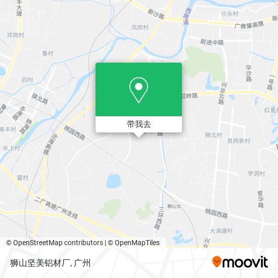 狮山坚美铝材厂地图