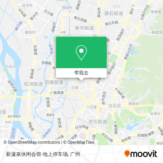 新濠泉休闲会馆-地上停车场地图