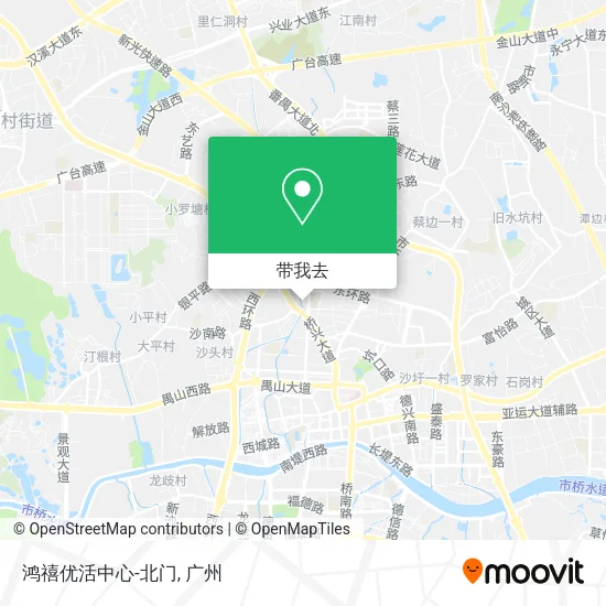 鸿禧优活中心-北门地图