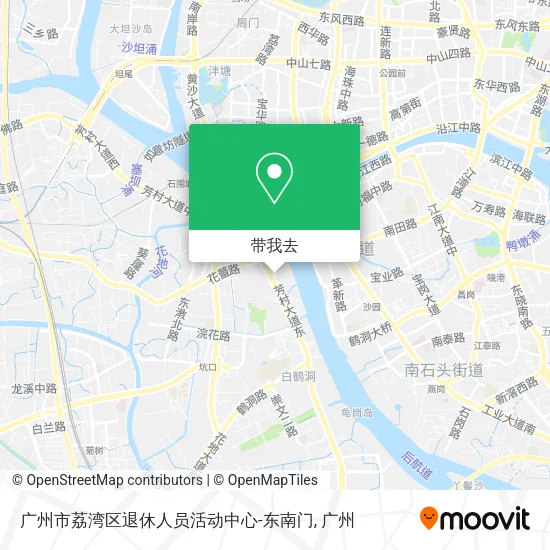 广州市荔湾区退休人员活动中心-东南门地图