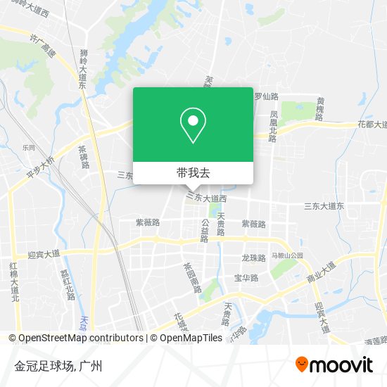 金冠足球场地图