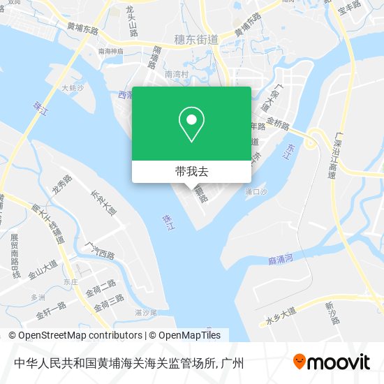 中华人民共和国黄埔海关海关监管场所地图