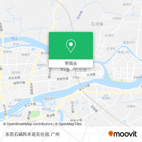 东莞石碣民丰迎宾住宿地图