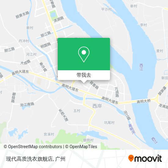 现代高质洗衣旗舰店地图