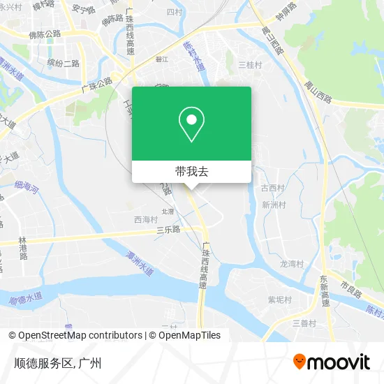 顺德服务区地图