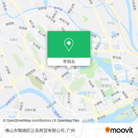 佛山市顺德区泛高商贸有限公司地图