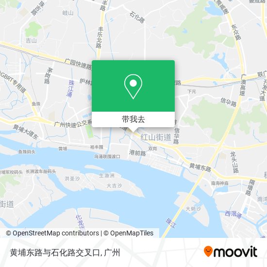 黄埔东路与石化路交叉口地图