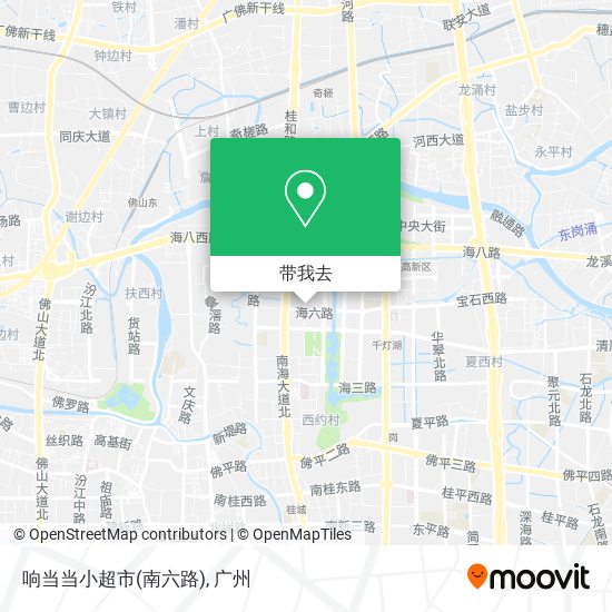 响当当小超市(南六路)地图