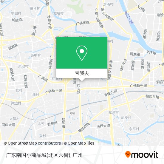 广东南国小商品城(北区六街)地图