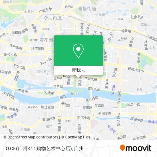 O.CE(广州K11购物艺术中心店)地图