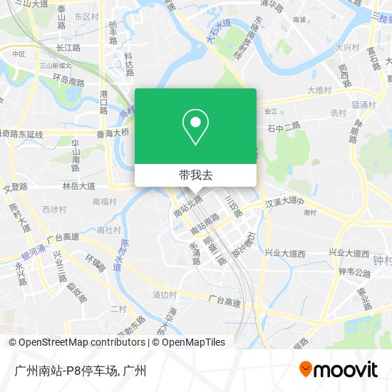 广州南站-P8停车场地图