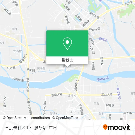 三洪奇社区卫生服务站地图