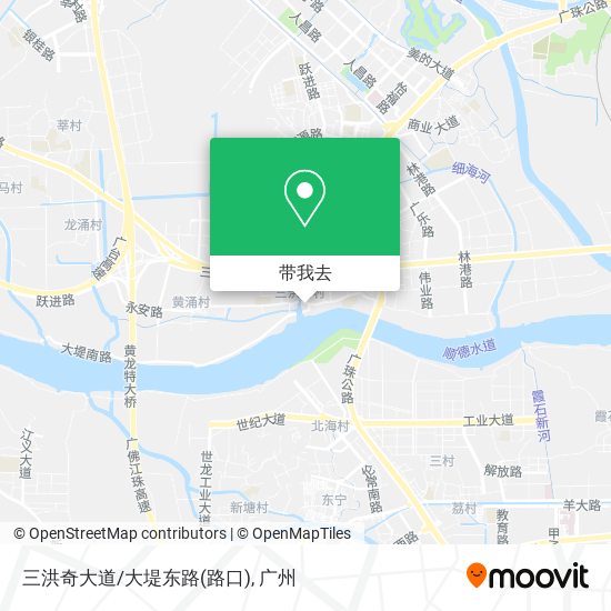 三洪奇大道/大堤东路(路口)地图