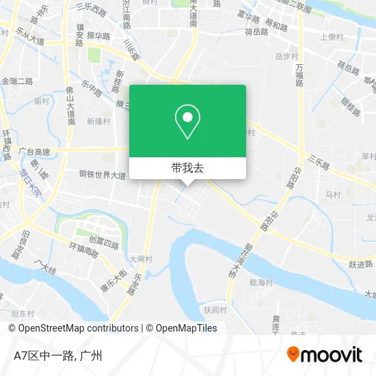 A7区中一路地图