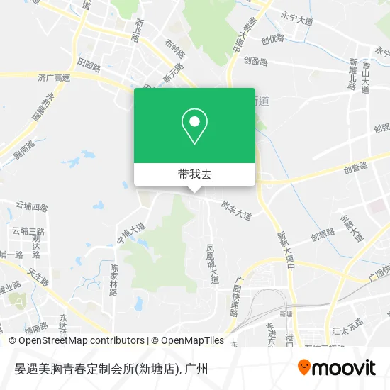 晏遇美胸青春定制会所(新塘店)地图
