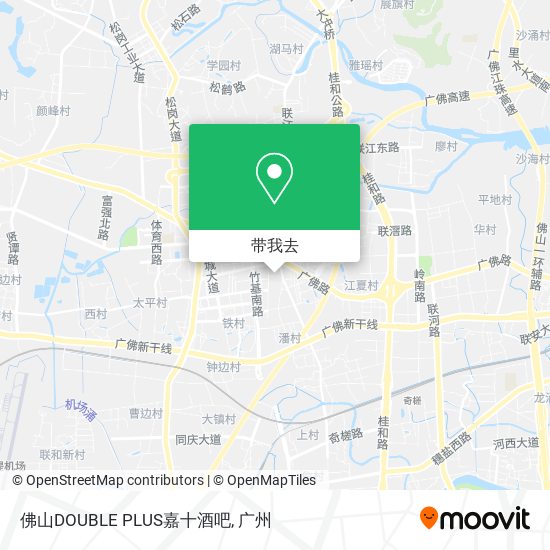 佛山DOUBLE PLUS嘉十酒吧地图