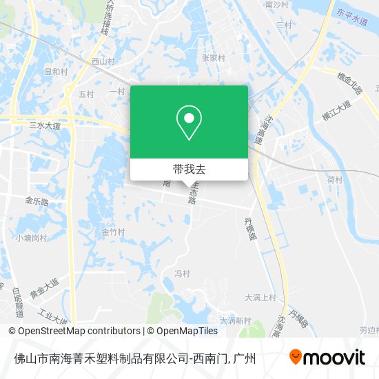 佛山市南海菁禾塑料制品有限公司-西南门地图