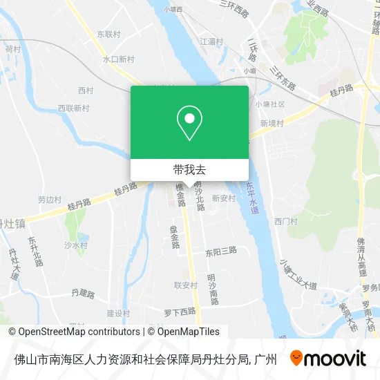 佛山市南海区人力资源和社会保障局丹灶分局地图