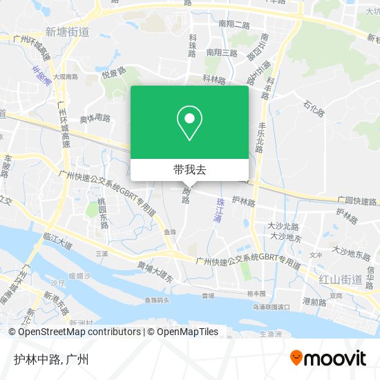 护林中路地图