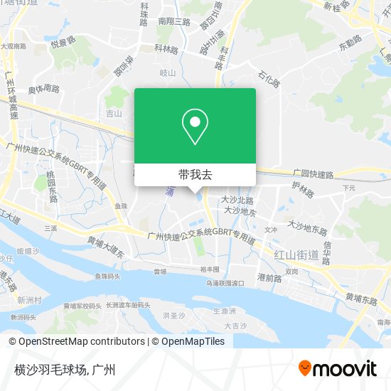 横沙羽毛球场地图