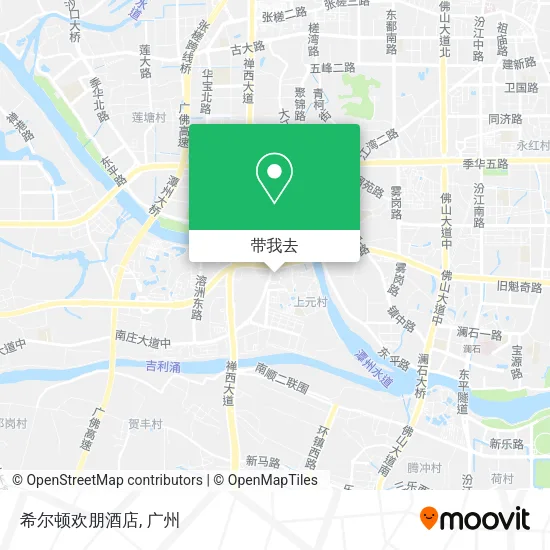 希尔顿欢朋酒店地图