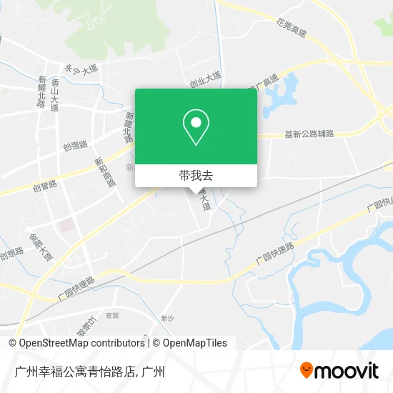 广州幸福公寓青怡路店地图