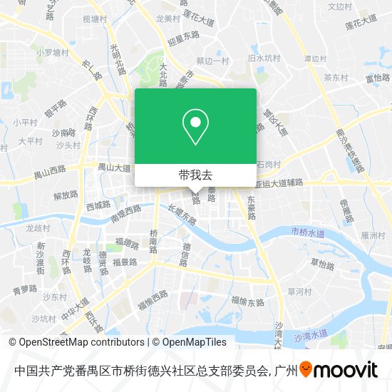 中国共产党番禺区市桥街德兴社区总支部委员会地图