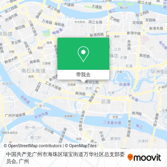 中国共产党广州市海珠区瑞宝街道万华社区总支部委员会地图