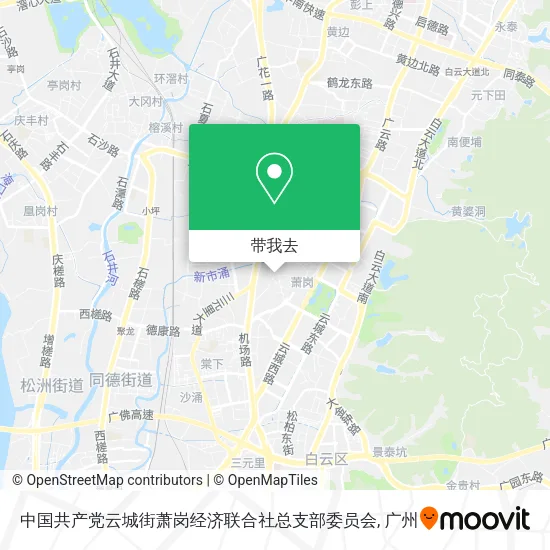 中国共产党云城街萧岗经济联合社总支部委员会地图