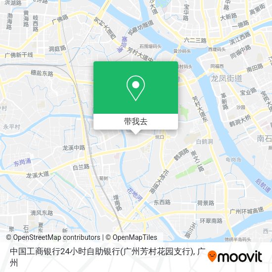 中国工商银行24小时自助银行(广州芳村花园支行)地图