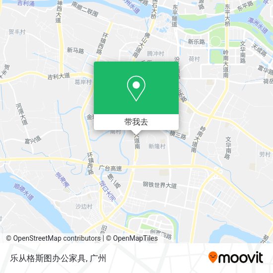 乐从格斯图办公家具地图