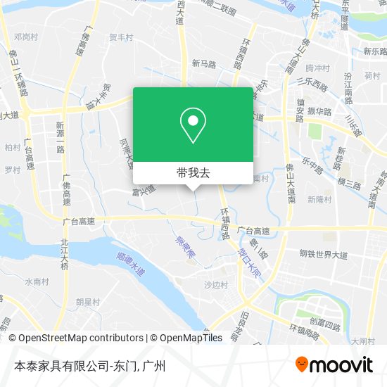 本泰家具有限公司-东门地图
