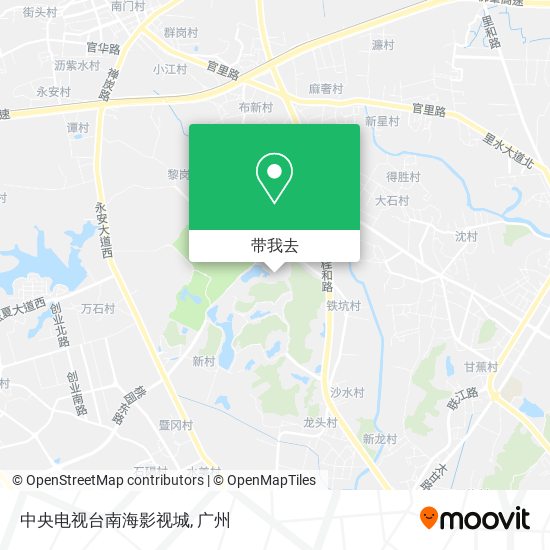 中央电视台南海影视城地图
