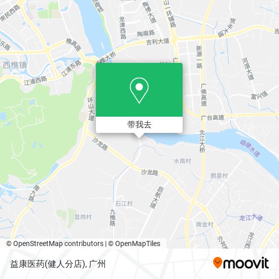 益康医药(健人分店)地图